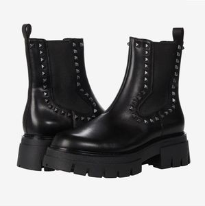 ASH Lenny Studs Leather Chelsea Boots